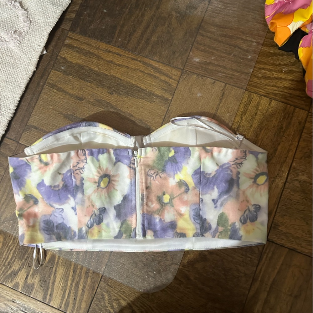 Superdown Floral Bustier Top - image 2